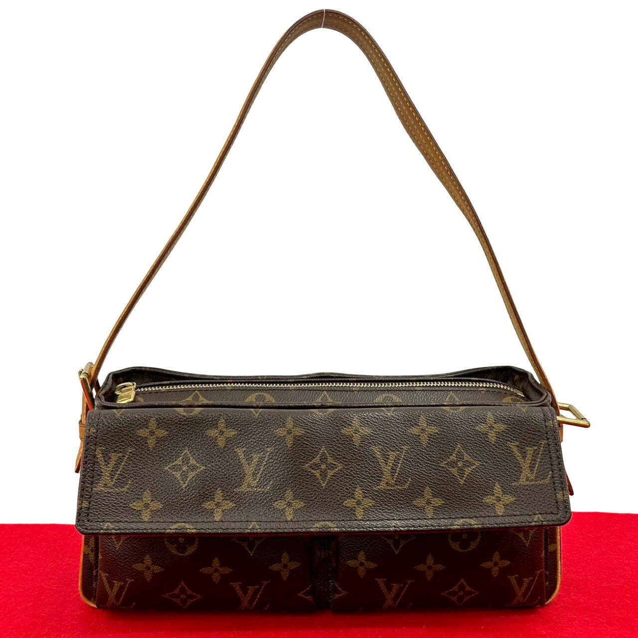 【ポイント2倍】極 美品 LOUIS VUITTON ルイヴィトン ヴィバシテ MM モノグラム レ ...