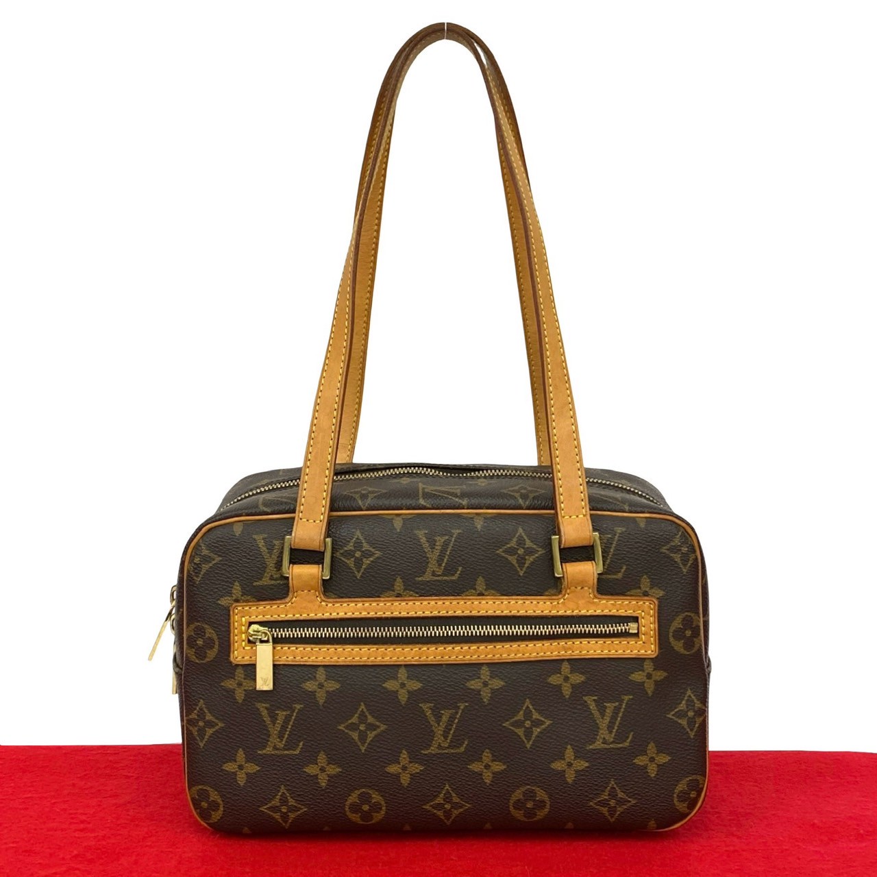 【ポイント2倍】極 美品 LOUIS VUITTON ルイヴィトン シテ MM モノグラム レザー  ...