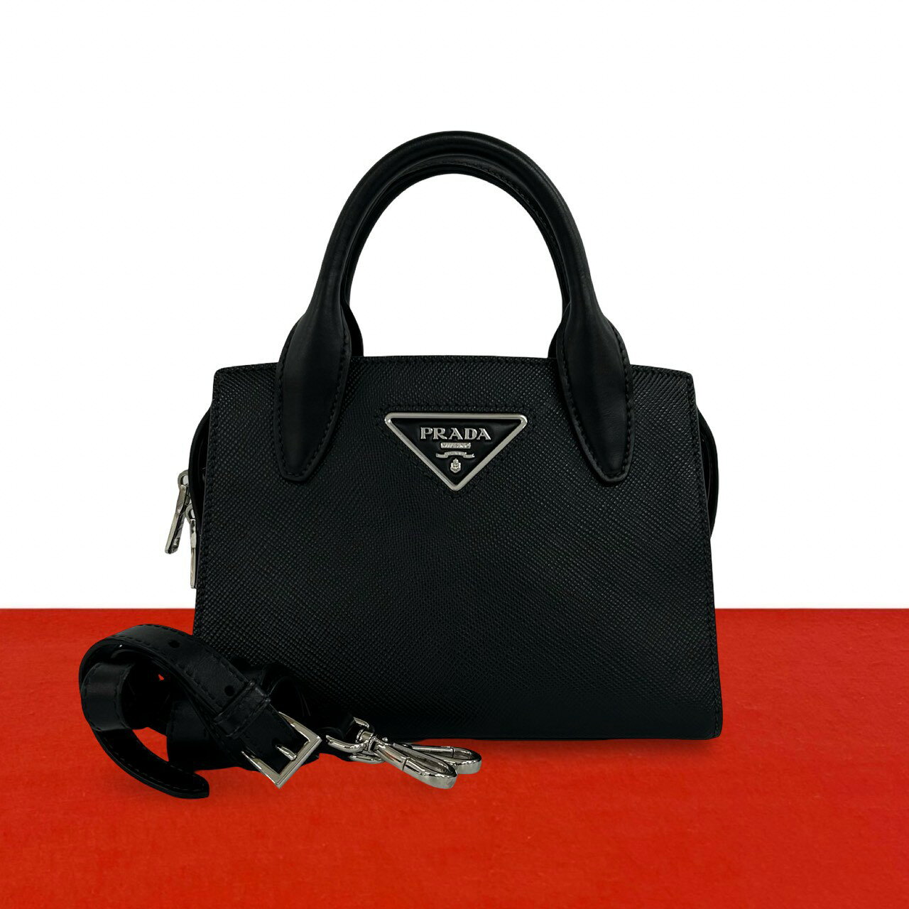 楽天市場】prada 2way ショルダーバッグ サフィアーノの通販