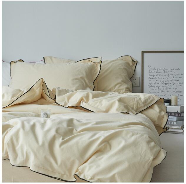 Futon Sets - 布団カバーセット INS風 綿100％ 四季通用 ふとんカバー セミダブル ダブル 掛け布団カバー 3点セット 4点セット 布団カバー 洗濯 オールシーズン 寝具カバーセット 綺麗め