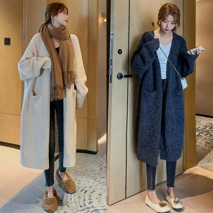 トップス ニット カーディガン セーター アウター ジャケット レディース きれいめ カジュアル 長袖 ロング丈 大人 可愛い フェミニン ..