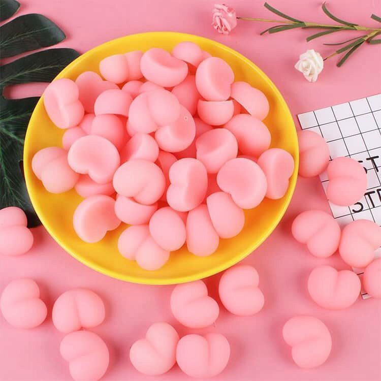 立体 猫爪 癒し 100個セット ぷにぷに 弾ける触感 肉球シール シール シールに貼る おしり 肉球 お尻3D 可愛い 解消 おしりスクイーズ 飾り DIY用 ぷくぷく 装飾 ストレス triringo-10008052 TRIRINGO SHOP サンプル画像3