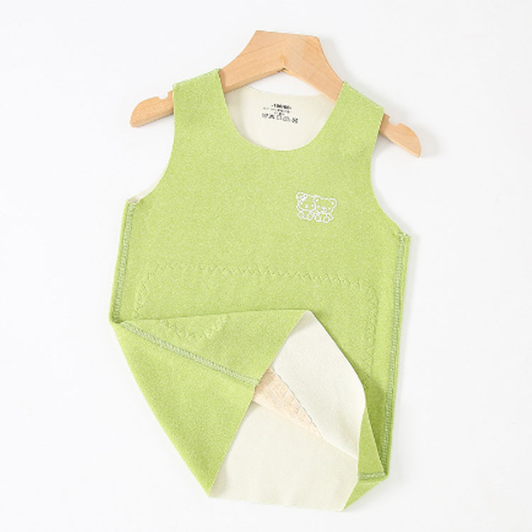 TRIRINGO SHOPのおしゃれ タンクトップ 肌着 無地 起毛 100cm ベビー 春 暖か 子供 下着 ジュニア インナー 微起毛 160cm 110cm 120cm 130cm キッズ 子ども 140cm｜アングル3