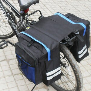 収納バッ バッグ サイクル 反射加工 パニアバッグ 大型 自転車 防水 サイドバッグ 30L リアバッグ