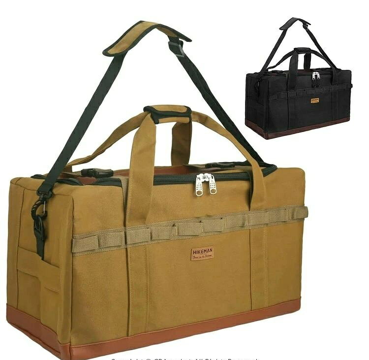 Rakuten - キャンプバッグ トートバッグ ビッグバッグ 内ポケット 寝袋収納 大容量 53L 120L アウトドアバッグ キャンプ 収納 帆布 道具入れ Lサイズ Sサイズ 撥水仕様