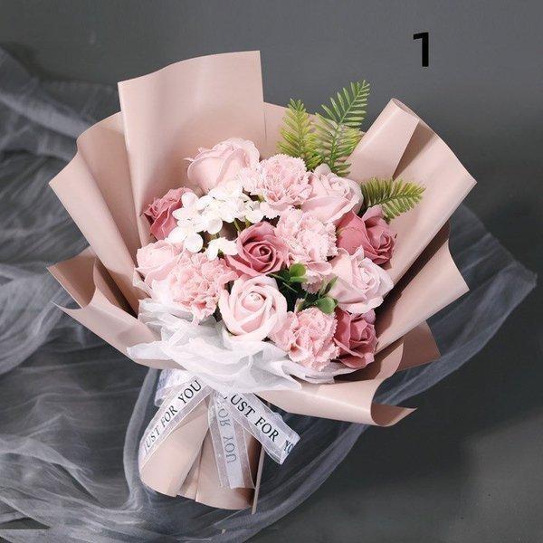 Rakuten - ソープフラワー花束花弁ブーケギフト石鹸のお花soapflowerボックス薔薇ひまわり向日葵ローズプレゼントお祝い花母の日
