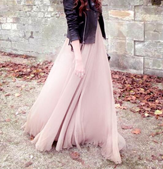 ボヘミアン風スカート プリーツボトムスロングスカート マキシスカート シフォンスカート ウエストゴム春秋夏 ロング フレアスカート