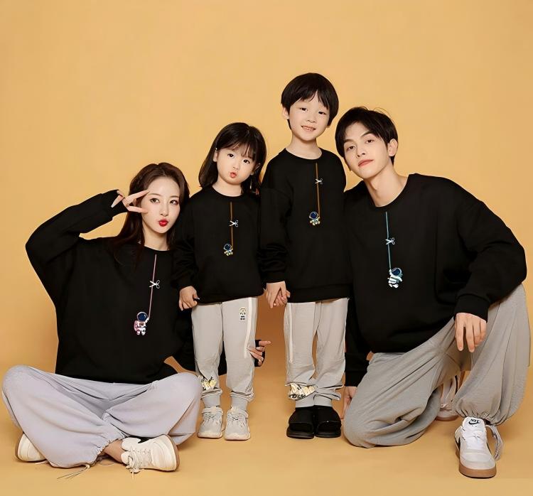 Rakuten - 親子 ペアルック 冬 赤ちゃん トレーナー リンクコーデ セット 女の子 長袖 Tシャツ 父 母 親子コーデ 秋服 可愛い 親子ペア パーカー パパ ママ 娘 息子 おそろい tシ お揃い 家族