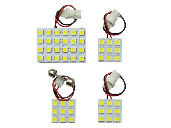 スバル プレオ プレオカスタム L275系 L285系 LED ルームランプ 4点 SMD 室内灯 ホワイト