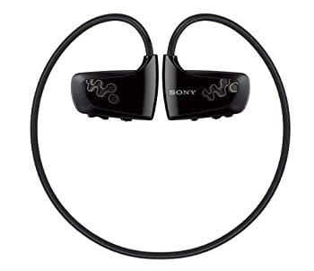 【中古】 SONY ウォークマン Wシリーズ 4GB ヘッドホン一体型 防水タイプ ブラック NWD-W263 B