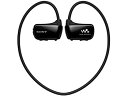 【中古】 SONY ウォークマン Wシリーズ 8GB ヘッドホン一体型 防水タイプ ブラック NW-W274S B(2)
