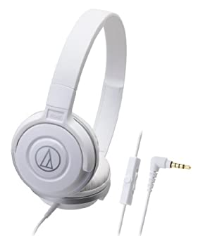 【中古】 audio technica オーディオテクニカ STREET MONITORING ポータブルオンイヤーヘッドホン スマートフォン用 ホワイト ATH-S100iS WH