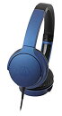 【中古】 audio technica オーディオテクニカ SoundReality ポータブルオンイヤーヘッドホン ディープブルー ATH-AR3 BL