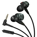 【中古】 エレコム イヤホン ヘッドホン マイク・リモコン付 カナル CS200 ブラック EHP-CS200MBK