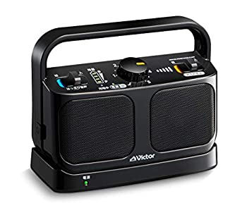 【中古】 Victor JVC SP-A900-B テレビ用ワイヤレススピーカーシステム 生活防水仕様 連続20時間使用可能 みみ楽シリーズ ブラック