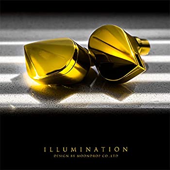 【中古】 水月雨 MOONDROP カナル型 イヤホン ILLUMINATION-光 ゴールド m