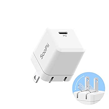 【中古】 首佩 20W PD 充電器 USB-C超小型急速充電器 【折りたたみ式プラグ付き PD対応 PSE技術基準適合 】iPhone 13 13 Pro iPhone 12 12 Pro iPad