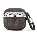 【中古】 V-MORO AirPods 3 ケース に対応 2021 Apple AirPods 3 用 ケース キャンバス 素材 エアーポッズ3 ケース 追加の保護 耐衝撃 軽量 防塵 前面LED(2)