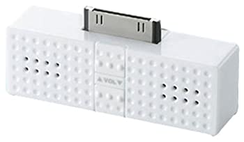 【中古】 ELECOM エレコム iPod用ステレオミニスピーカー Sound Block ホワイト ASP-P300WH