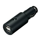 【中古】 カーメイト 車用 シガーソケットチャージャー USB 2口 ブラック ME103