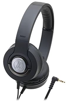 【中古】 audio technica オーディオテクニカ SOLID BASS 密閉型オンイヤーヘッドホン ポータブル ブラック ATH-WS33X BK