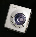 【中古】 SHARP シャープ MD-ST700-A シルバー×ブルー ポータブルミニディスクプレーヤー MDLP対応 ポータブルMDプレーヤー MD再生専用機 MDウォークマ