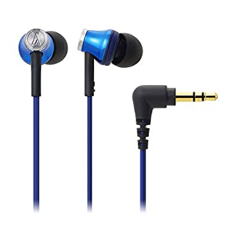 【中古】 audio technica オーディオテクニカ カナル型イヤホン ブルー ATH-CK330M BL