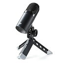 【中古】 サンワダイレクト マイク 24bit 96kHz ハイレゾ 録音【MFi認証】Lightning接続 & USB接続対応 単一指向性 400-MC010