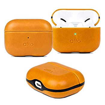 š Alto Leather Case Compatible with Airpods Pro Charging Case Premium Full-Grain Italian Aniline Leather Case Supports Wireless