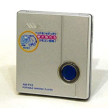 【中古】 AIWA アイワ SONY ソニー AM-PX3 シルバー ポータブルMDプレイヤー MD再生専用機 MDLP対応