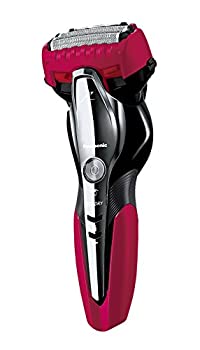 【中古】パナソニック ラムダッシュ メンズシェーバー 3枚刃 お風呂剃り可 赤 ES-ST8P-R