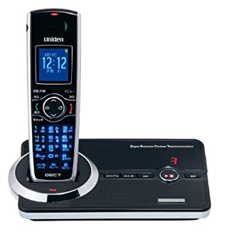 【中古】 ユニデン DECT方式コードレス留守番電話機 DECT3080 (B)