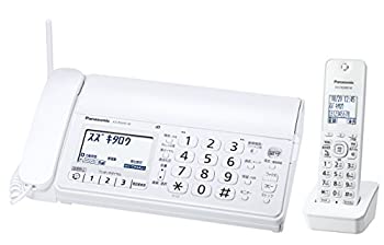【中古】 パナソニック おたっくす デジタルコードレスFAX 子機1台付き 迷惑電話対策機能搭載 ホワイト KX-PD205DL-W