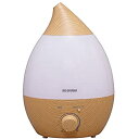 【中古】 アイリスオーヤマ 加湿器 卓上 アロマ 大容量 超音波 しずく型 加湿量280ml h タンク容量約2.8L 木目調 UHM-280SM-T ナチュラ...