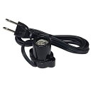 【中古】 オーム電機 (Ohm Electric) コード付レセップ (E17 黒) HS-L1715ZR K
