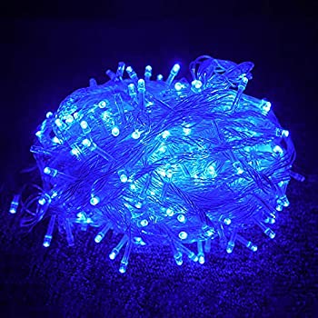 【中古】 GOODGOODS LED イルミネーション ライト クリスマス 飾り LED電飾 500球 30m 複数連結可 防水 青 LD55 ブルー