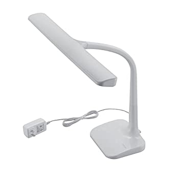 【中古】 ELECOM エレコム LEDデスクライト ワイドサイズ 4段階調光 学童向け ホワイト