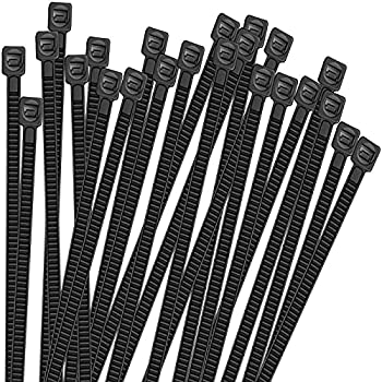【中古】 屋外 耐久 耐候性 結束バンド ケーブルタイケーブル セルフロック電線 ブラック ケーブル固定ネクタイジップ 100本入 (4.8*300mm)