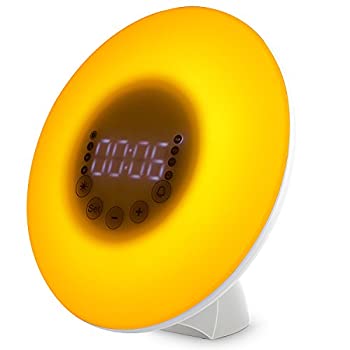 【中古】 Wake Up Light ウェイクアップライト 朝日模擬光目覚まし時計 ベッドサイドランプ 光+音のアラーム＆スヌーズ機能付き