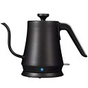 【中古】 東京Deco ステンレス ドリップポット 電気ケトル ブラック 1.0L 細口 おしゃれなカフェケトル グースネック ステンレスケトル 湯沸かしポット