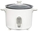 【中古】 パナソニック 炊飯器 1.5合 1人用炊飯器 自動調理鍋 ミニクッカー ホワイト SR-MC03-W