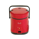 【中古】 D&S ミニライスクッカー 0.5~1.5合炊き レッド
