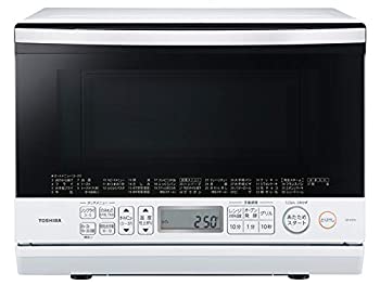 【中古】 TOSHIBA 東芝 角皿式スチーム オーブンレンジ 石窯ドーム 26L グランホワイト ER-VD70 (W)