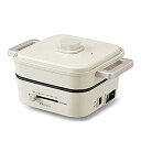 【中古】 アイリスオーヤマ ホットプレート グリル鍋 2枚プレート (平面プレート 深なべプレート) サーモスタット機能 ricopa ホワイトアイボリー IG...