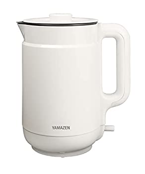 【中古】 山善 電気ケトル 電気ポット 1.5L 大容量 自動電源OFF 空焚き防止機能 ふた取り外