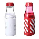 【中古】 スターバックス Starbucks 2015 ホリデーサニーボトル シャイニースノー&キャンディストライプ 500ml 2本セット(2)