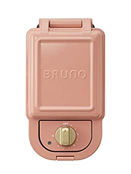 【中古】 BRUNO ブルーノ ホットサンドメーカー 耳まで焼ける 電気 シングル コーラルピンク BOE043-CPKのサムネイル