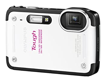 【中古】 OLYMPUS オリンパス デジタルカメラ TG-620 1200万画素 5m防水 裏面照射型CMOS 広角28mm ホワイト TG-620 WHT