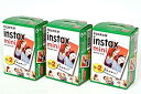 【中古】 FUJIFILM 富士フイルム インスタントカメラ チェキ用フィルム INSTAX MINI WW 2 20枚入り×3パックセット 計60枚