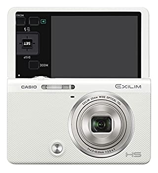 【中古】(未使用品) CASIO カシオ デジタルカメラ EXILIM EX-ZR70WE 自分撮りチルト液晶 メイクアップ&セルフィーアート EXZR70 ホワイト